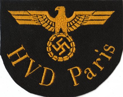 WWII German Reichsbahn sleeve eagle HVD Paris